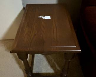 wood end table