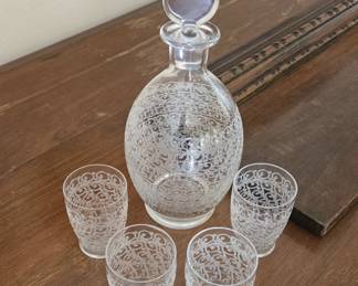 Baccarat Rohan Carafe and Glasses