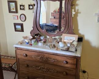 19th Century Marble Top Dresser