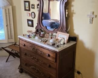 19th Century Marble Top Dresser