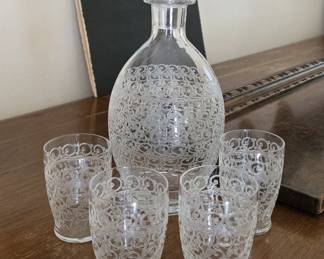 Baccarat Rohan Carafe and Glasses