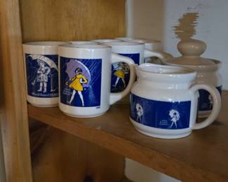 Morton Salt Cups; Sugar and Cream 