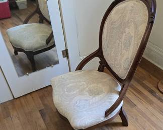 19th Century Hand Carved Victorian Parlor Chairs