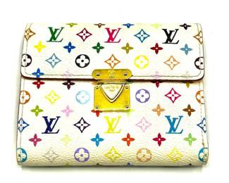 Louis Vuitton x Murakami White Multicolor Koala Wallet - Authentic