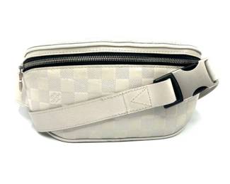 Louis Vuitton White Damier Infini Bum Bag - Authentic
