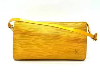 Louis Vuitton Yellow Epi Pochette Accessories - Authentic