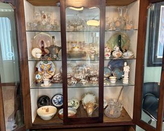 Antique hutch. 6.6” H x 50” L x 1.7” W
Table runners,  and entering pieces. 