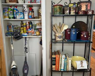 Brand new cleaning supplies,  Dyson vacuum, Shark wet mop, booms, dusters & step stools.