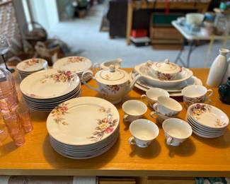Hand painted vintage china set