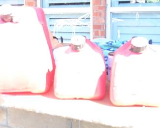 Gas Cans 5 gallon and 1 gallon (2)