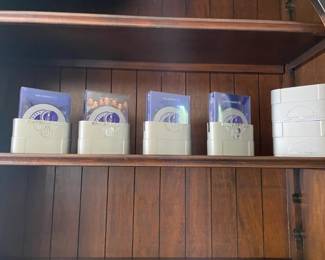 Star Trek Enterprise.  Seasons 1-4 in cases.  