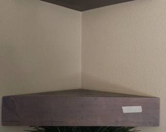 Corner Shelving units (3 available /Gray wood)