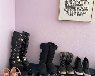 Boots and misc shoes - size 7 1/2