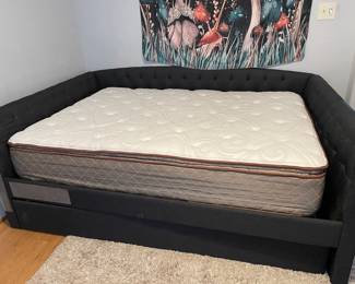 Queen "pillow top' mattress.  