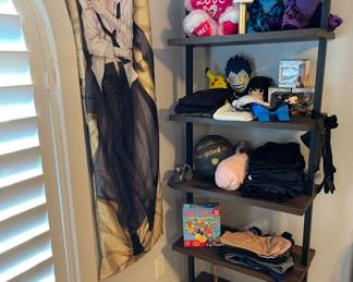 Wall decor and more.  Biker tights, halter tops, misc