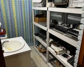 We are using every area for display, literally.  Vintage electronics: radios, TV,  VHS. 