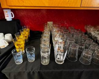Glasses. Sets and singles.  Scavenger hunts welcome. 