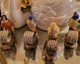 Ceramic bird napkin holders