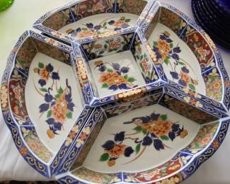 5 section serving piece