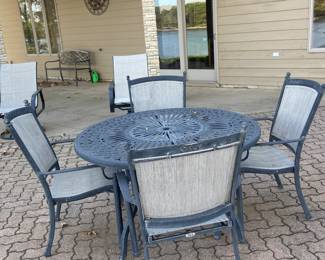 Patio table with four chairs 