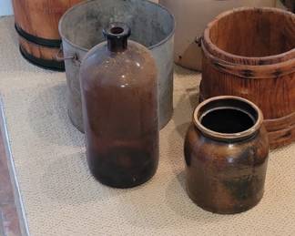 Vintage jugs and crocks