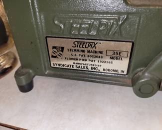 Vintage flower stemming machine