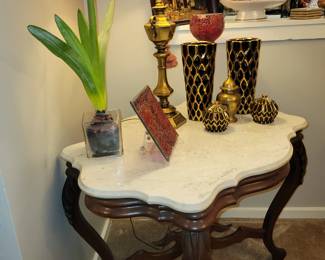 Antique marble top table