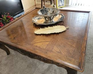 Large square coffee table