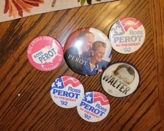 Vintage political buttons
