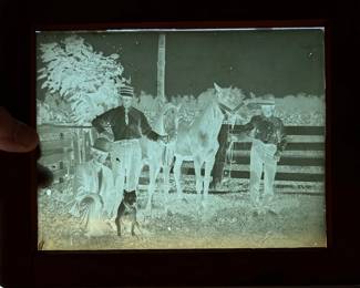 Antique glass negative