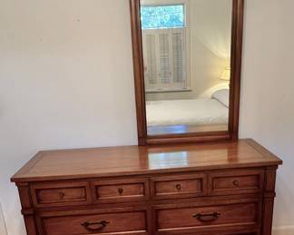 Mid century dresser and mirror