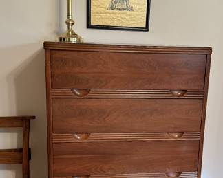 Art Deco walnut chest