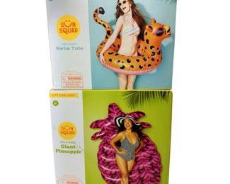 Swim Tube & Giant Pineapple Adult Pool Toy Inflatable Floatie