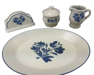 Napkin Holder Sugar Creamer Platter Canister Crock Pfaltzgraff
