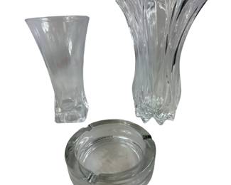 Crystal Vases JG Durand Cristal D'Arques