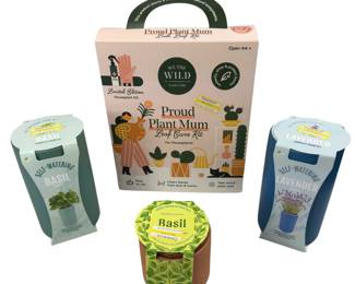  Indoor Plants Spray Gloves + 3 Herb Planters