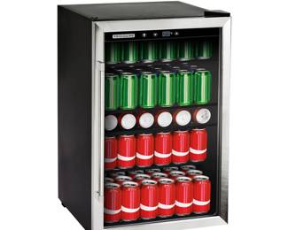 Frigidaire 4.4 Cu. ft. 126-Can Beverage Center Refrigerator EFMIS155 Stainless Steel Glass Door Wine
