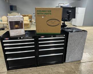 Craftsman Tool Chests, Mini Refrigerator and Ceiling Fan Orlando Estate Auction
