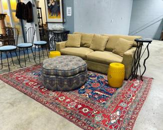 Crate & Barrel Sofa, Garden Stools and Side Tables Orlando Estate Auction