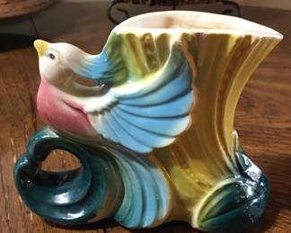 Vintage bluebird planter