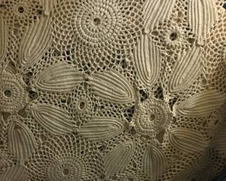 Vintage crochet bed spread