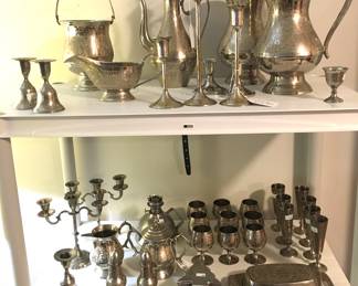 Heavy silverplate over brass.