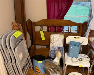 that bed in the background is really neato!! They can be used as a pair of twin beds, or put together to make a king bed. Notice the design has one side flair on opposing sides.