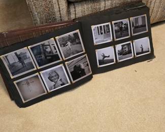 B&W photos in WWII album