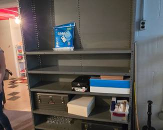 Metal shelving & tool box