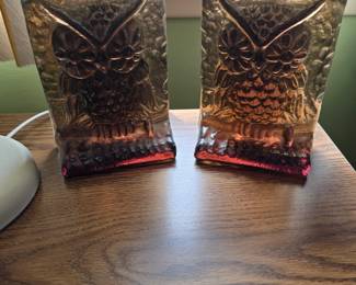 LE Smith owl bookends