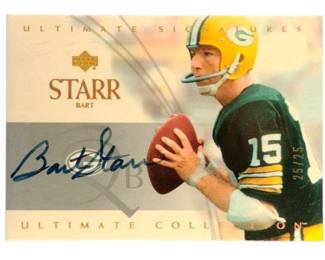 2003 25 of 25 UC Ultimate Signatures USBS Bart Starr prev ui