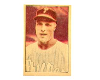 RARE 1951 Berk Ross 9 Richie Ashburn