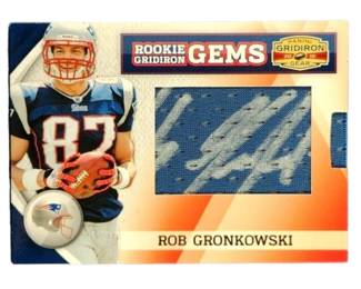 2010 20 of 164 Panini Gridiron Gear Rookie Auto Jersey 265 Rob Gronkowski prev ui