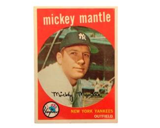 1959 Topps 10 Mickey Mantle